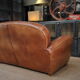 Vintage 3-seater leather club sofa