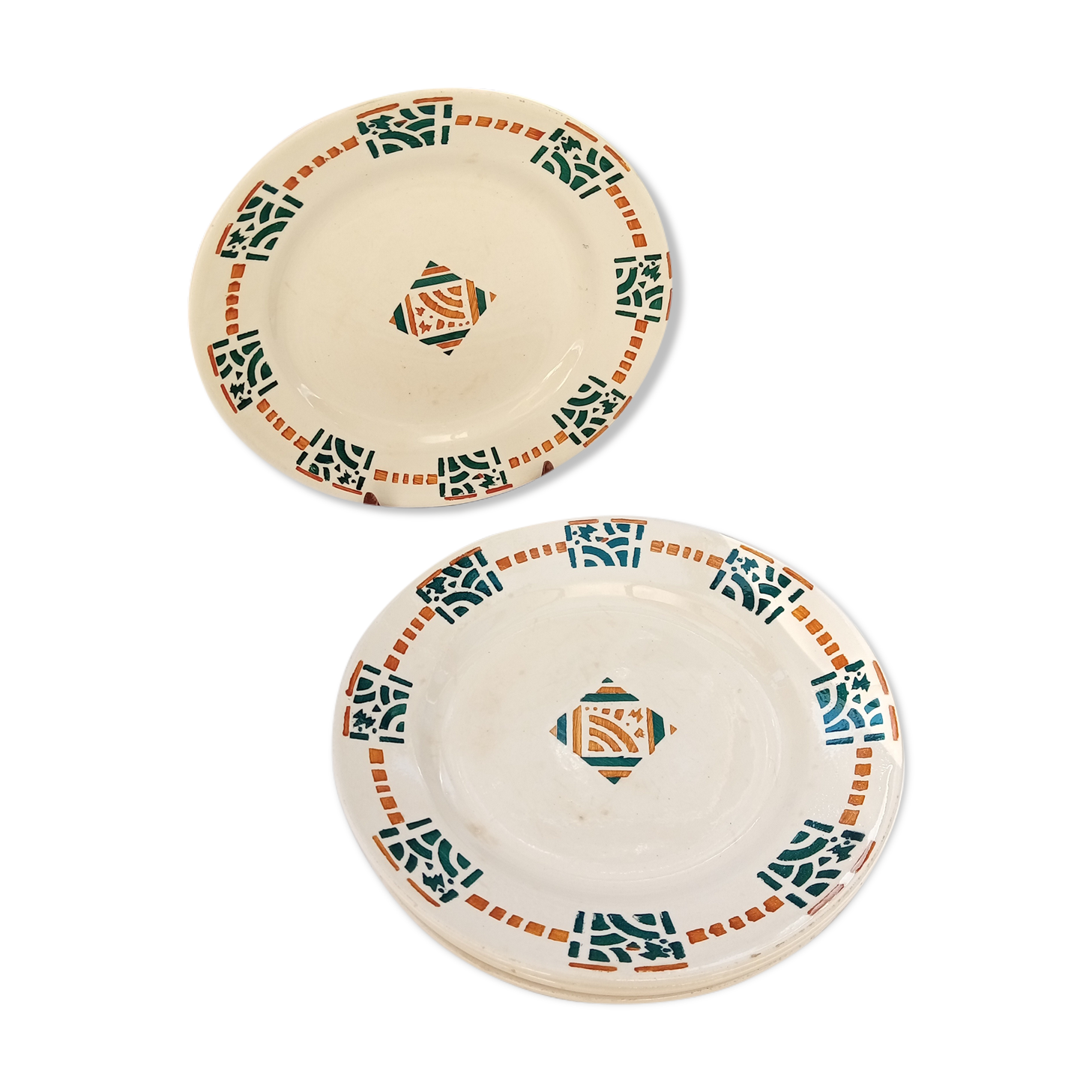 5 flat plates Terre de fer Berck / Longchamp