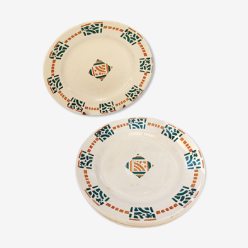 5 flat plates Terre de fer Berck / Longchamp