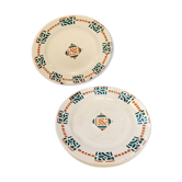 5 flat plates Terre de fer Berck / Longchamp