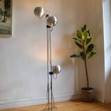Goffredo Reggiani Lampadaire Eye ball 1970 3 lumières orientables