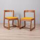 Paire de chaises vintage des années 70 design  mario sabot