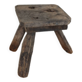 Small brutalist stool, norman farm tripod