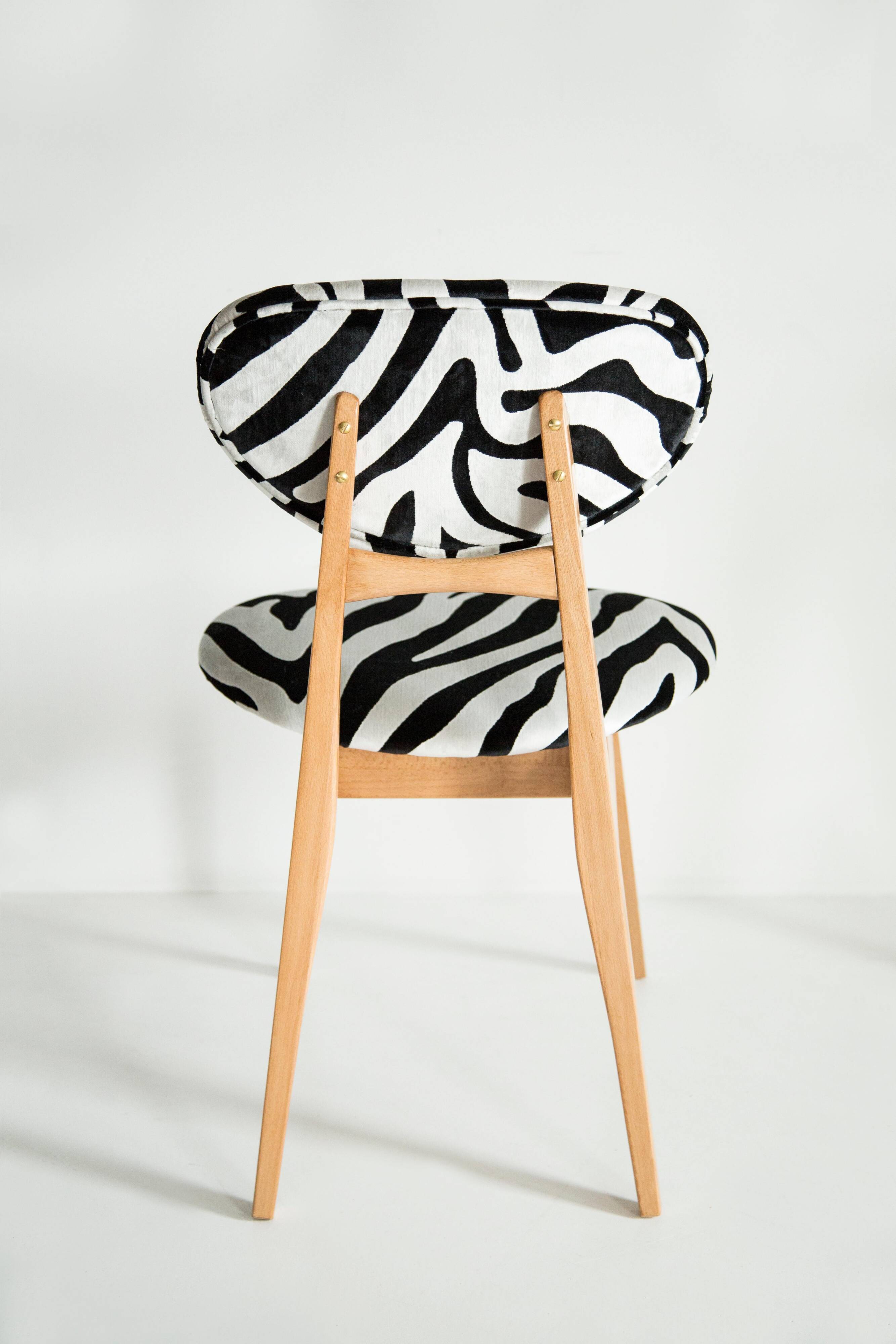 Chaise Zèbre Mid-Century Type 200/128 par J. Kedziorek