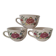 Tasses à fleurs Chi Kiang Stoneware