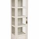 Vitrine étroite patinée blanche – esprit maison de campagne chic