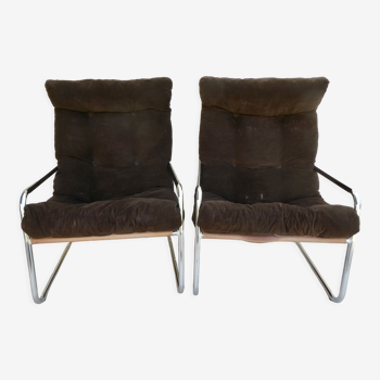 Pair of armchairs Gillis Lundgren for Ikea 70s