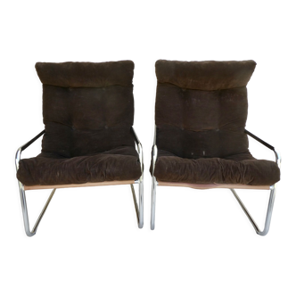 Pair of armchairs Gillis Lundgren for Ikea 70s