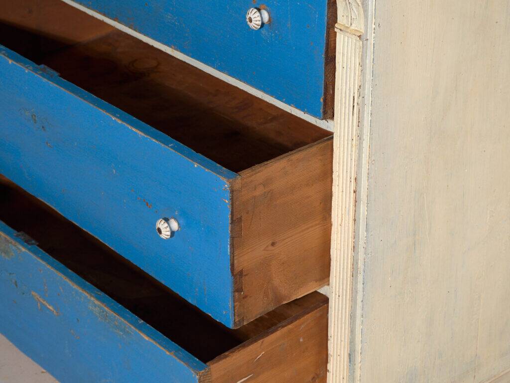 Antique painted pine commode – Central Europe, circa 1890