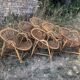 Vintage 1960s bamboo rattan chairs