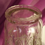 Vase with parakeets in art deco glass