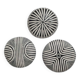Set of 3 bamileke african shields