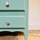 Green wood Provence chest of drawers