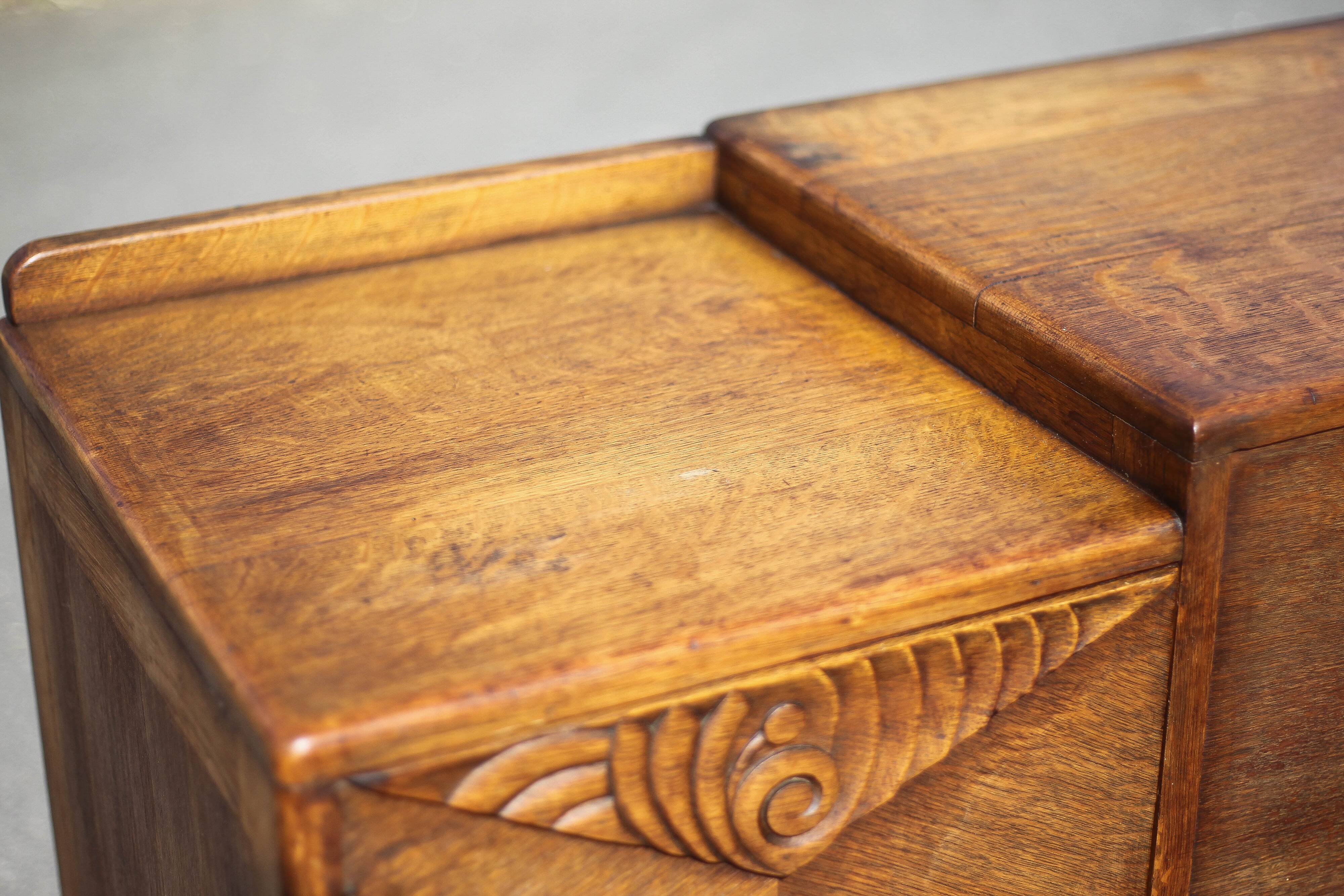 Art Deco sideboard, art deco wooden sideboard, wooden furniture, storage furniture