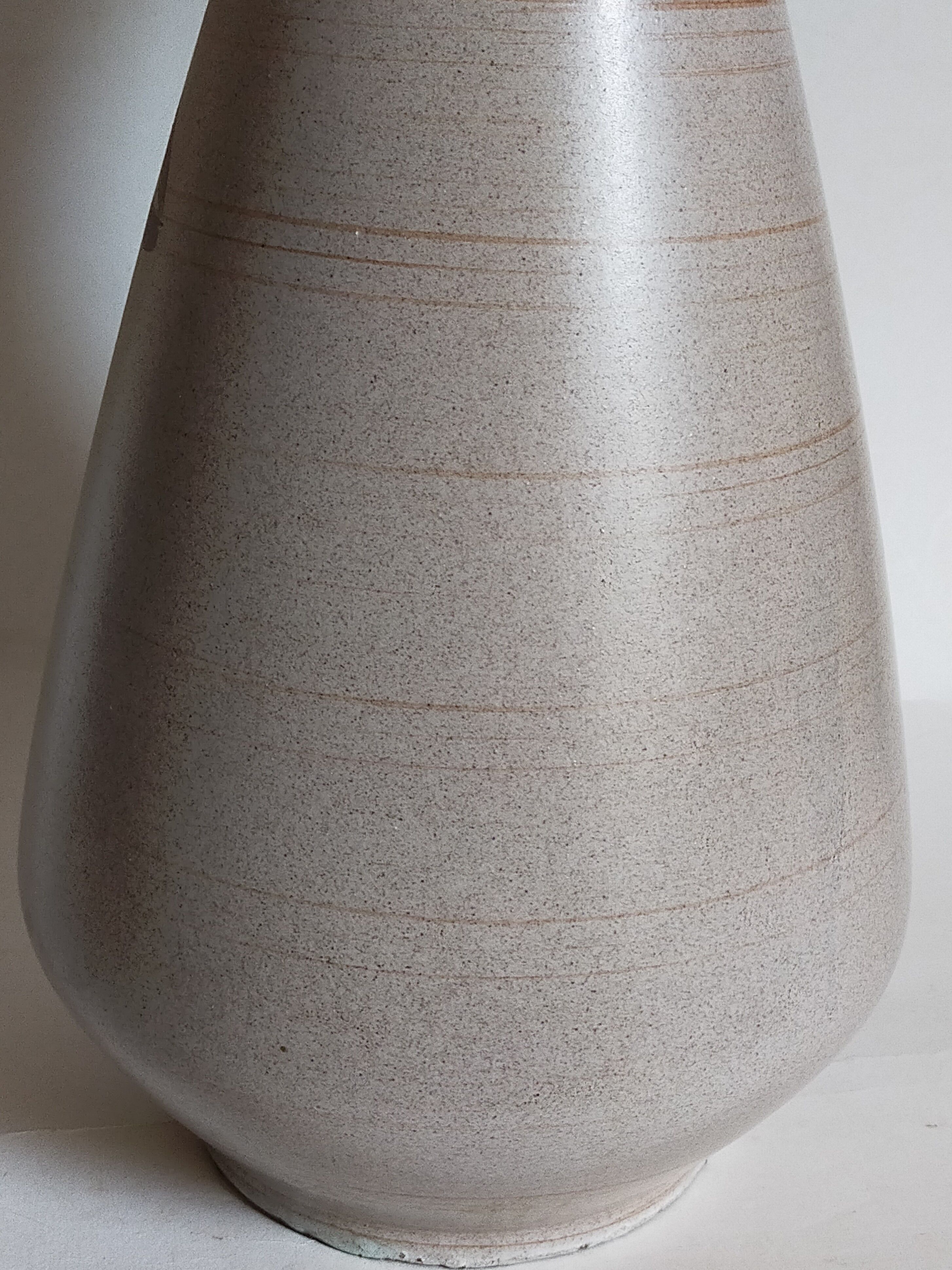 German ceramic vase West-Germany with three flowers n°1218
