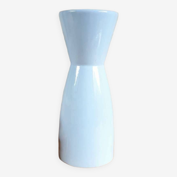 Vase émaillé bleu