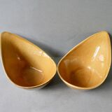 2 salins France ceramic raviers, Duras model, 60s