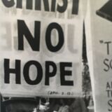 80s photo print. USA demonstration.
