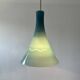Antique vintage blue opaline chandelier