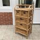 Vintage rattan chiffonier