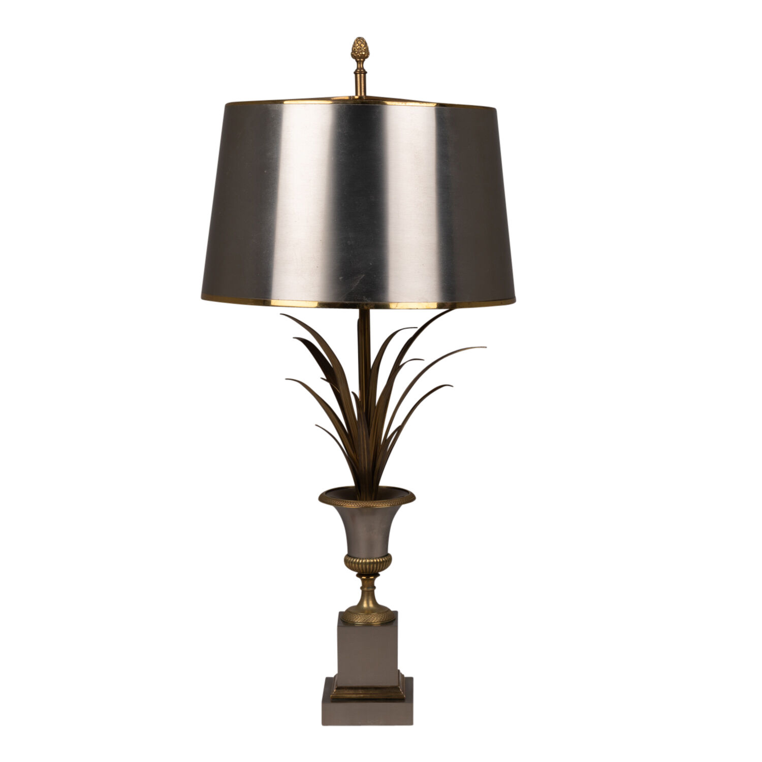 Bronze "reed" lamp, 1970s