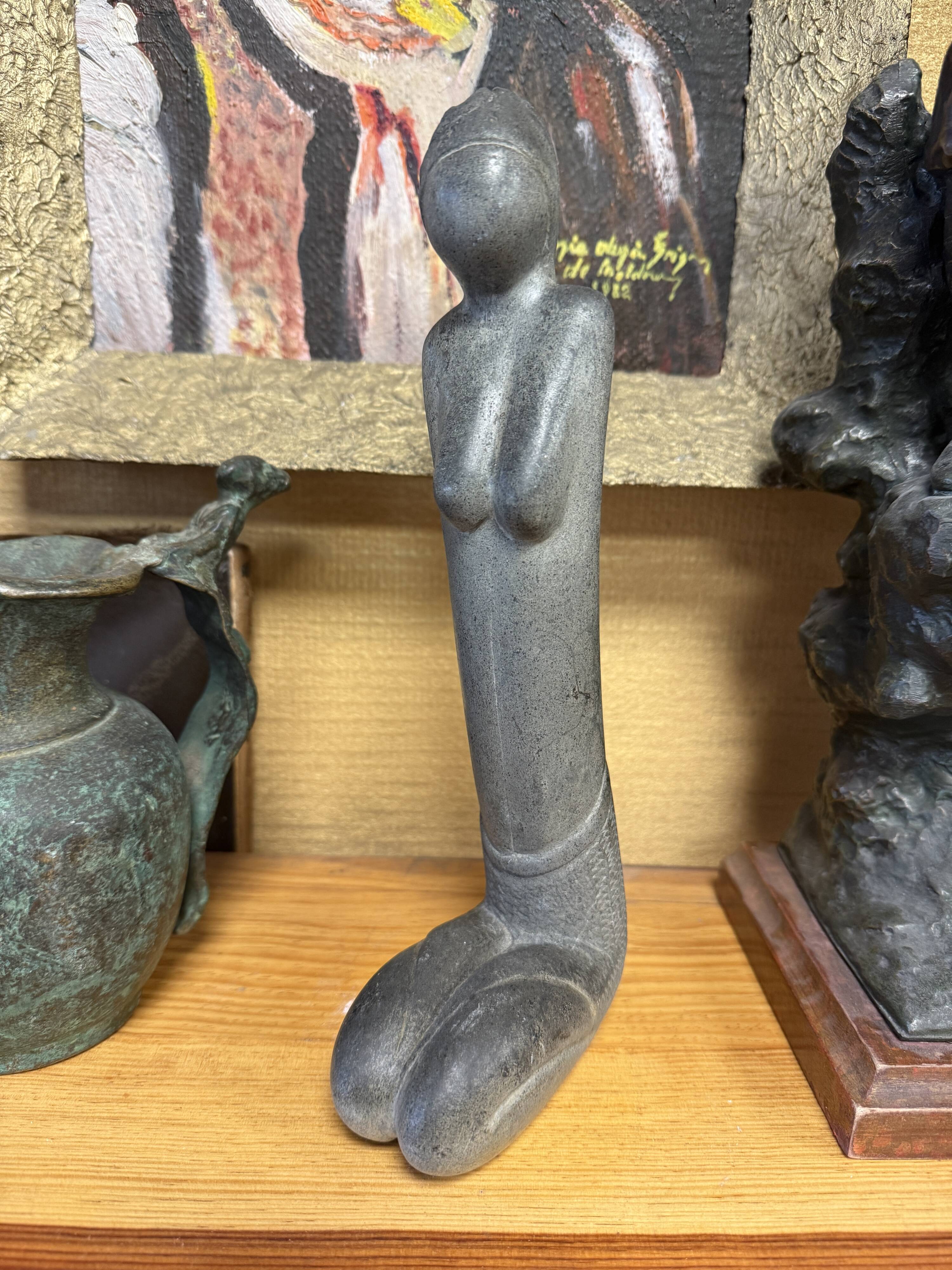 Natural stone sculpture "Female Silhouette"