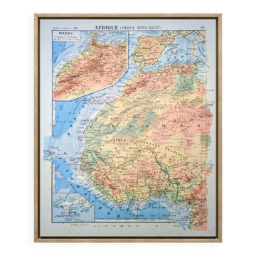 Printed in 1900, map of Northwest Africa.