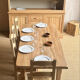 Grande table de ferme en chêne massif rénovée