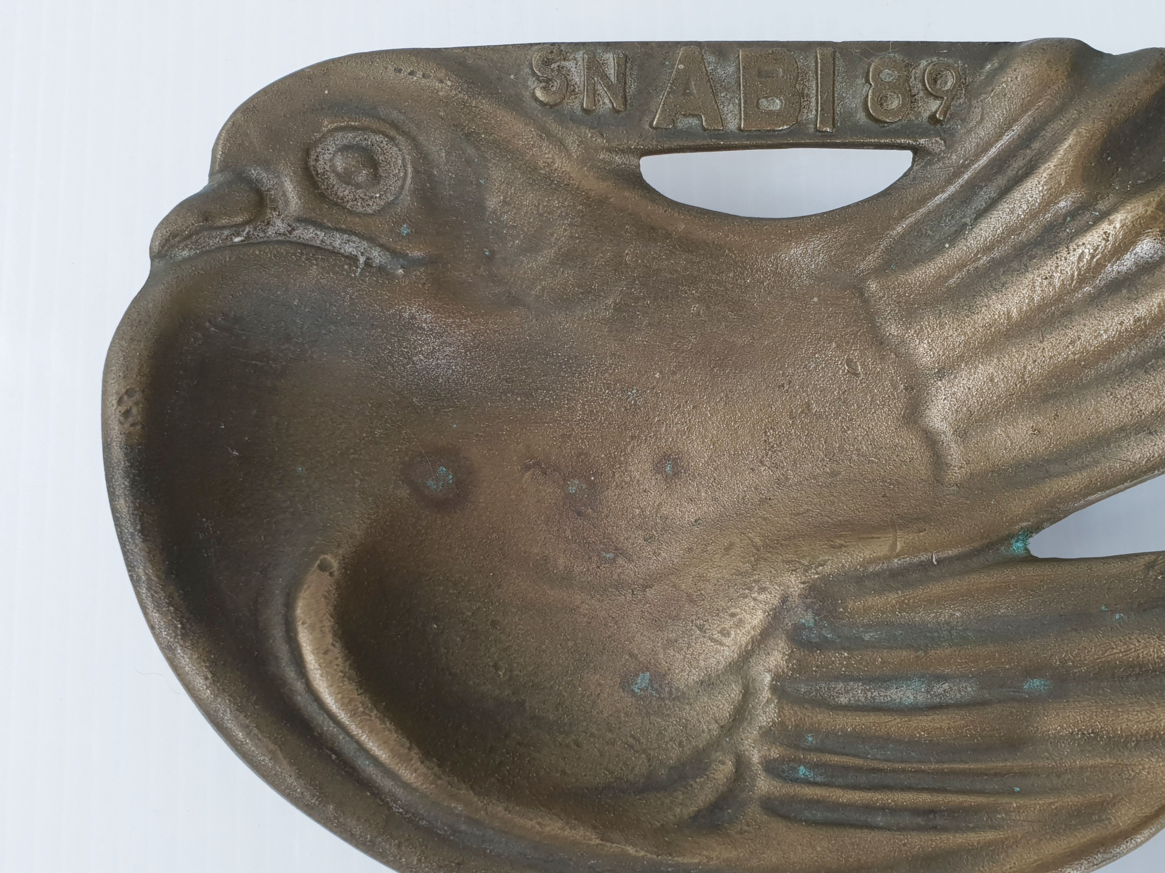 Vintage bronze pocket empty