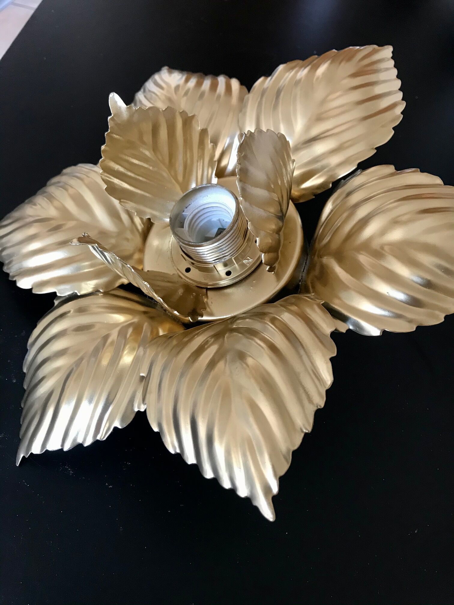 Golden flower Masca sconce