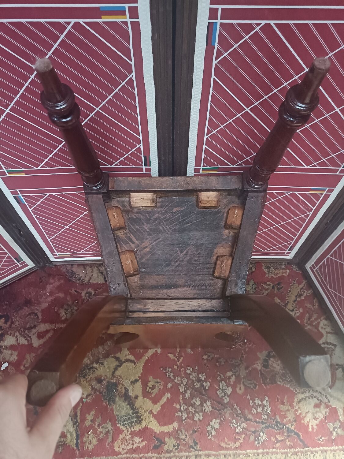 Antique Victorian hall chair