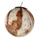 Contemporary Milky-White Spot With Brown Sphere Pendant in Murano Glass