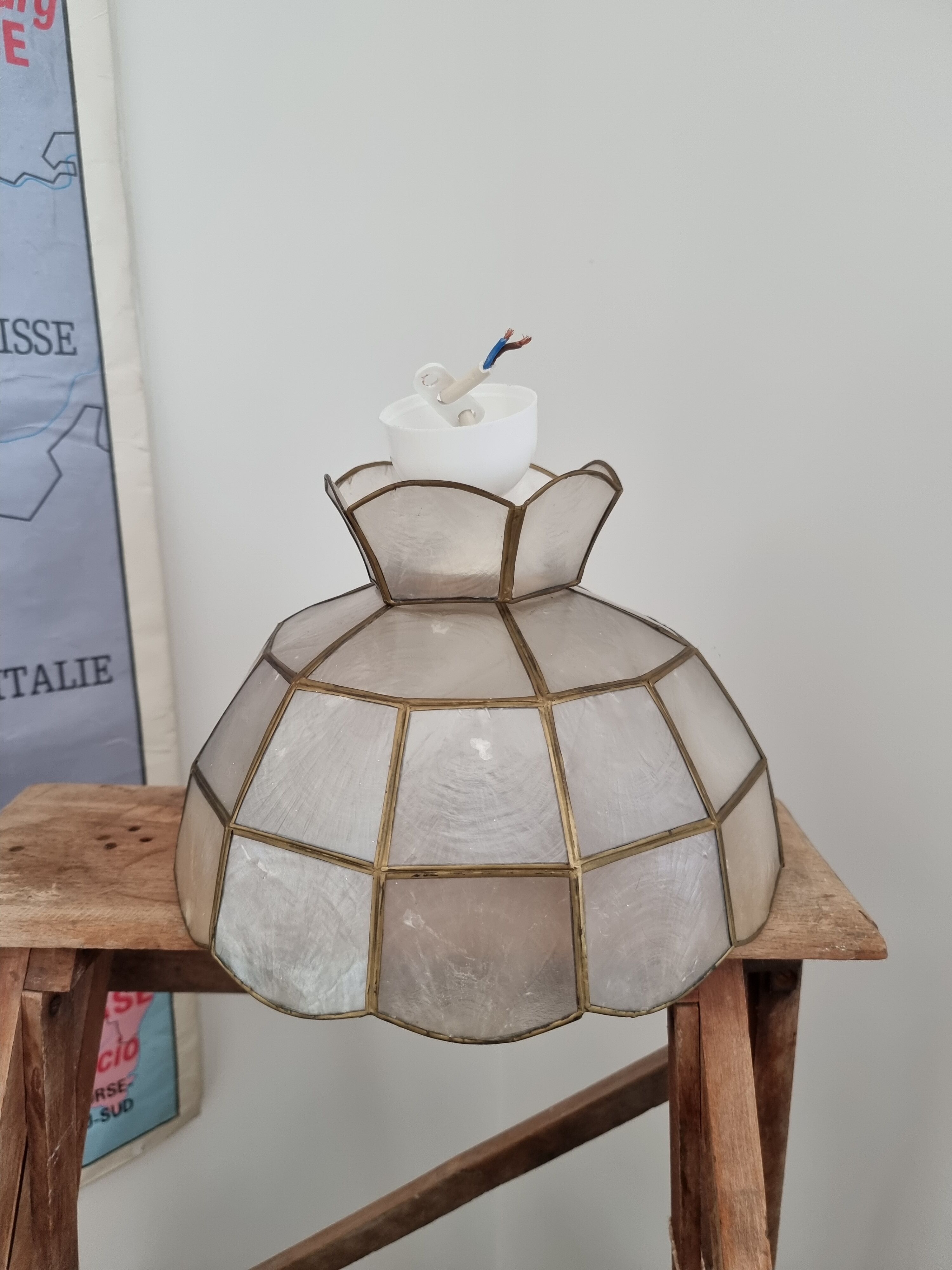 Vintage mother-of-pearl chandelier