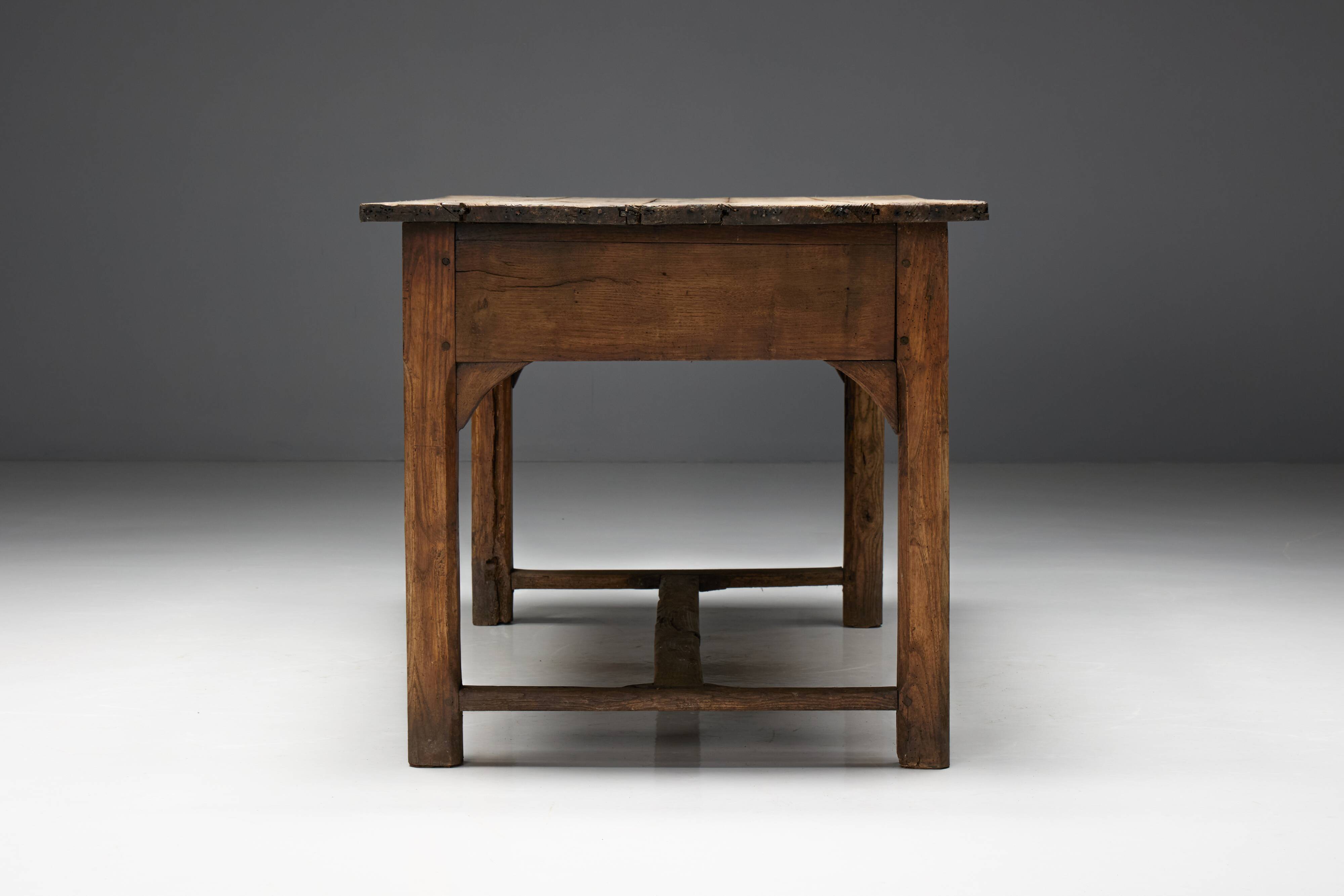 Travail Populaire Dining Table, France, 19th Century