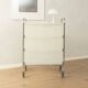 Functional rolling container with chrome frame and transparent drawers, 1980s