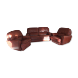 Full grain leather sofa