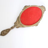 Brass hand mirror