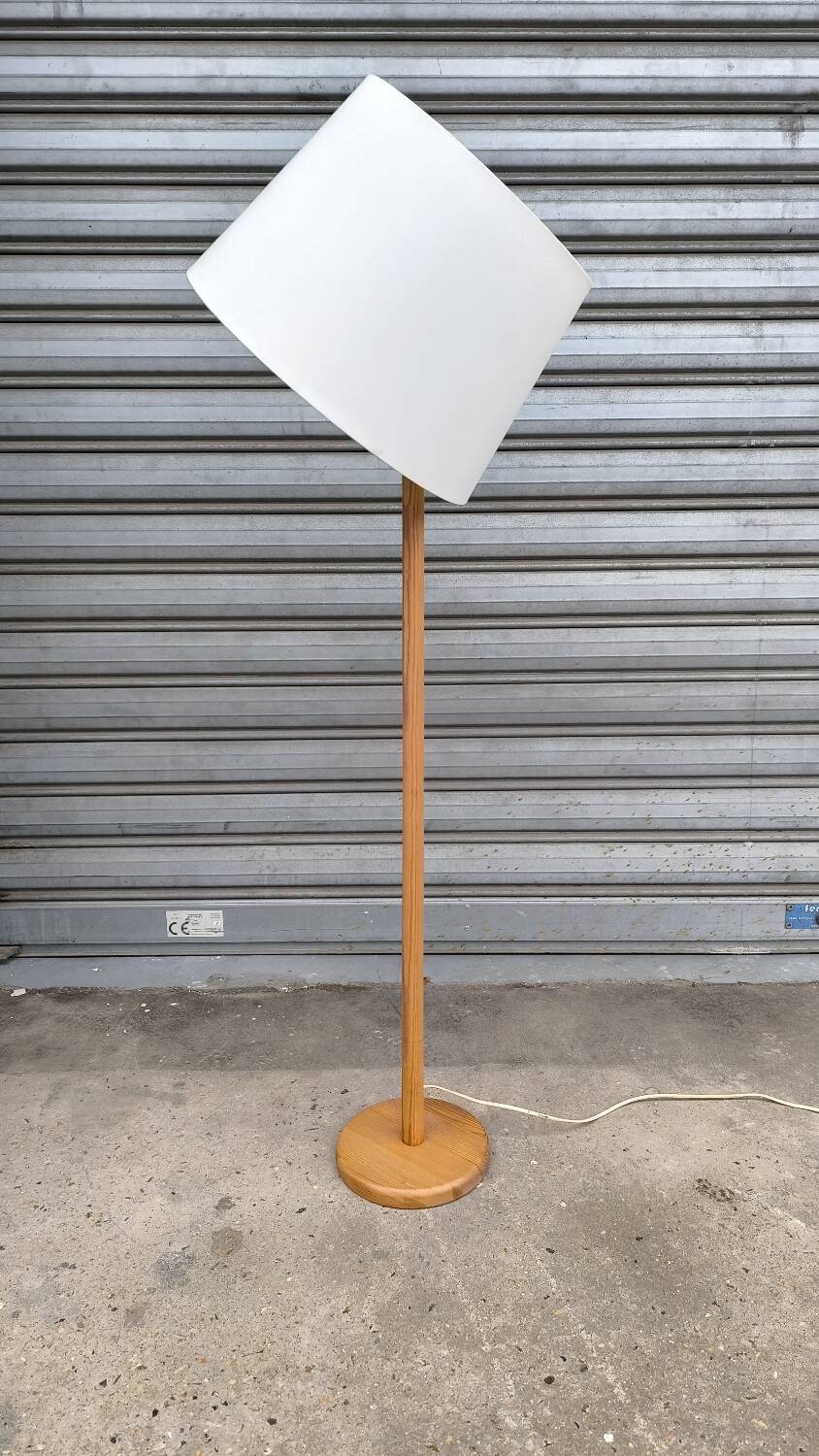 Solid pine floor lamp, Sweden 1970