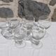 Set de 5 verres ronds à pied boule en verre