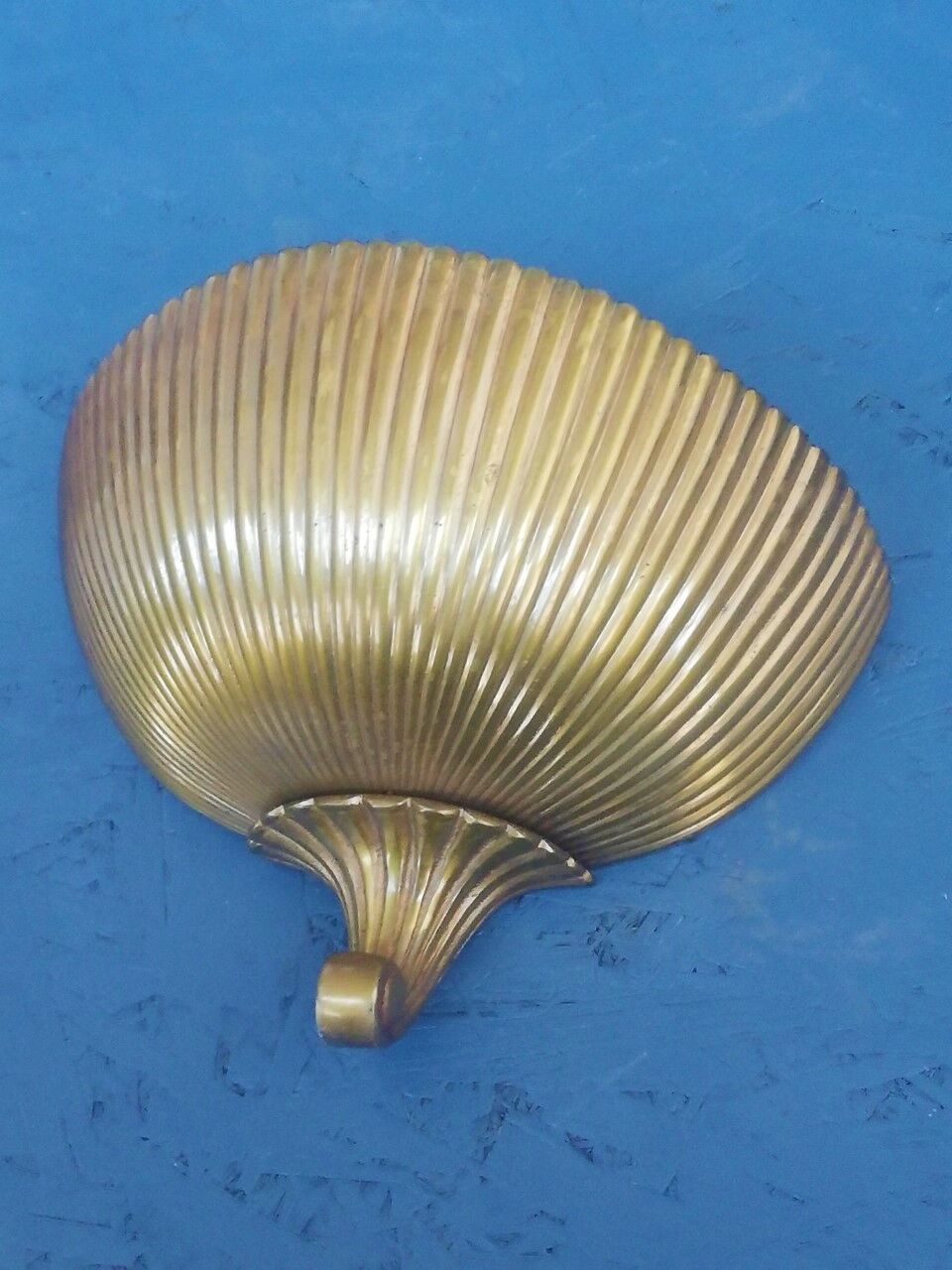 Art Deco wall lamp 40s in bronze and brass shell shape