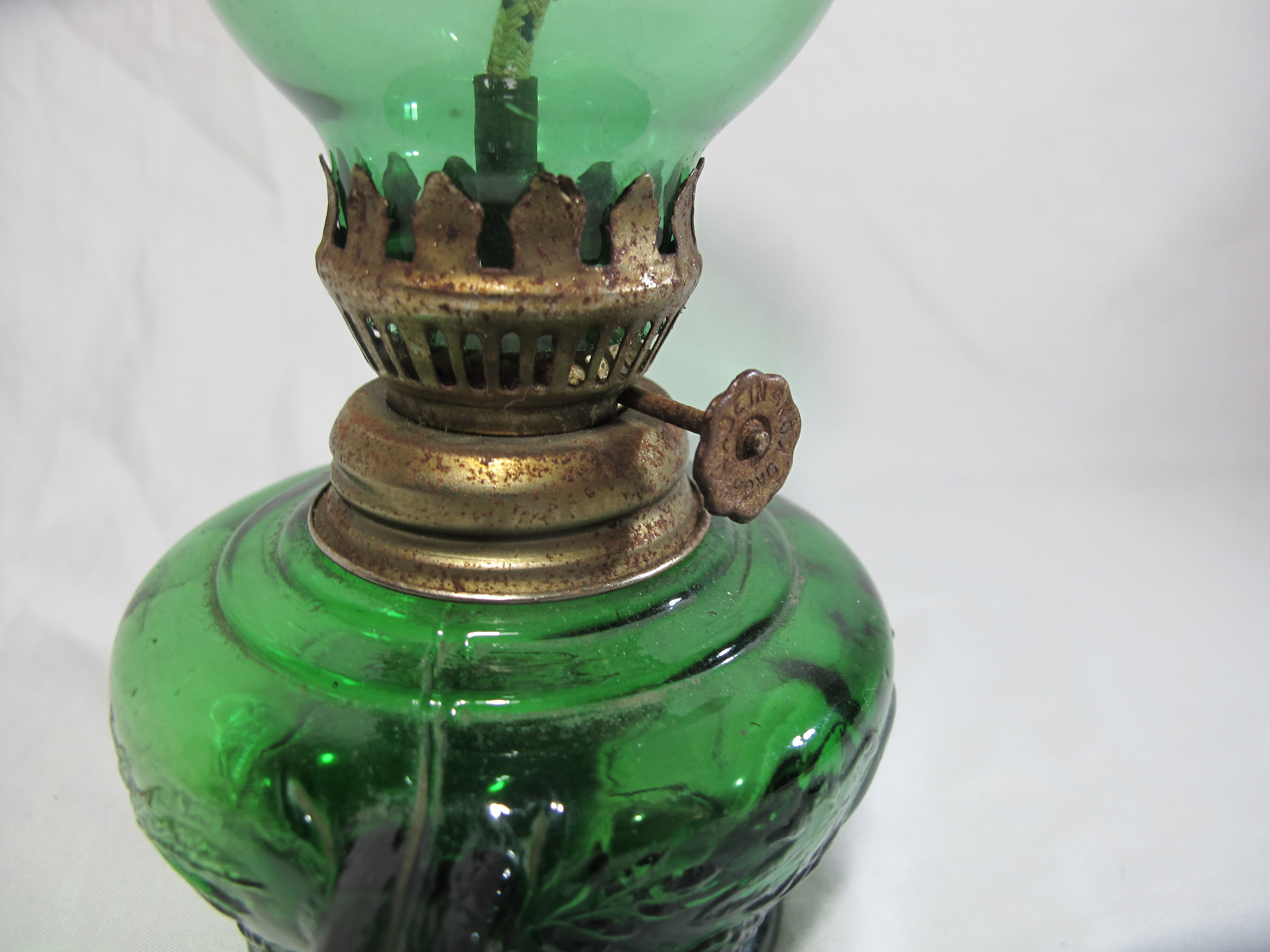 Glass kerosene lamp
