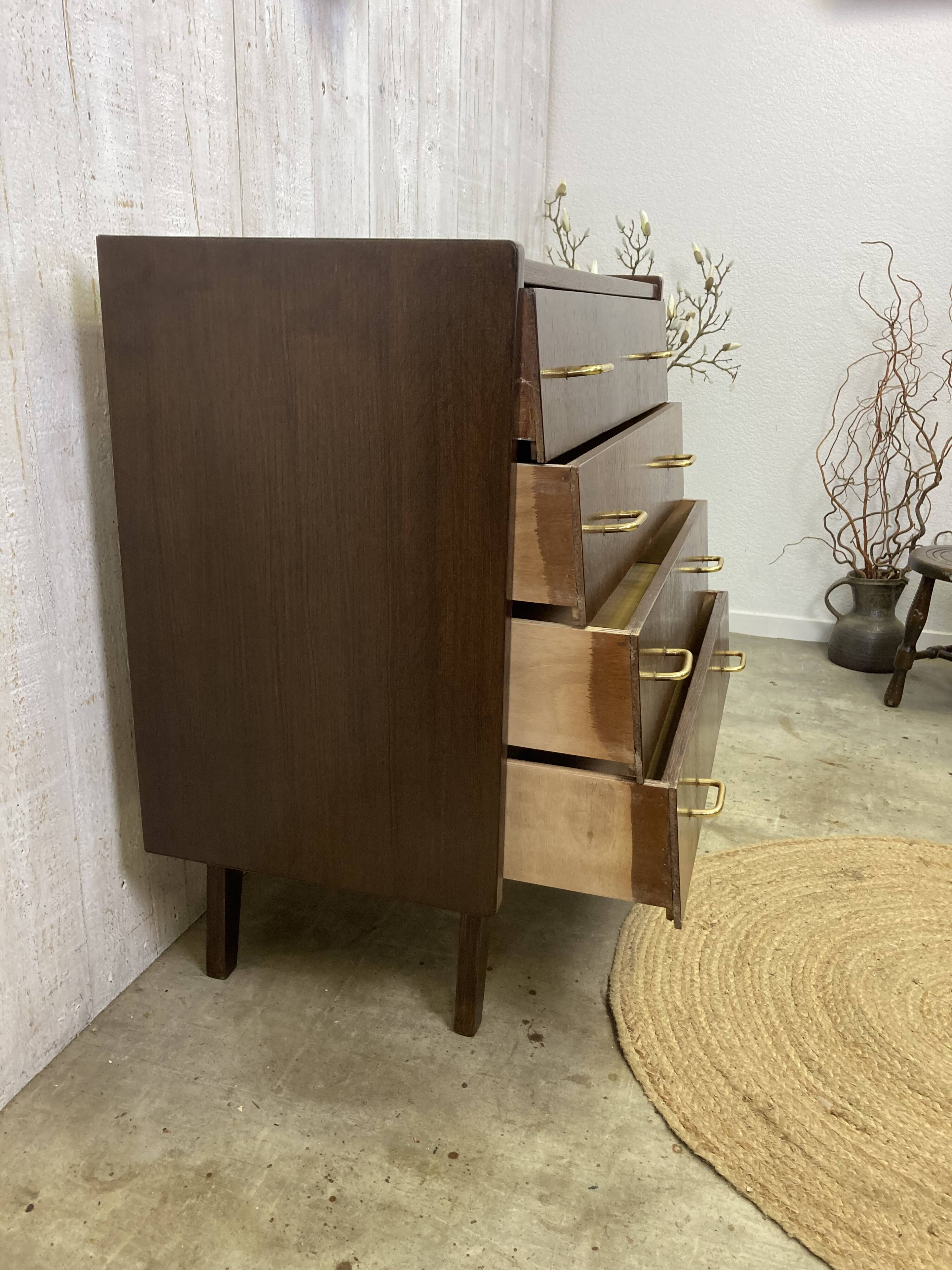 Vintage winged chest of drawers