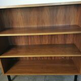 Shelf, vintage walnut veneer bookcase
