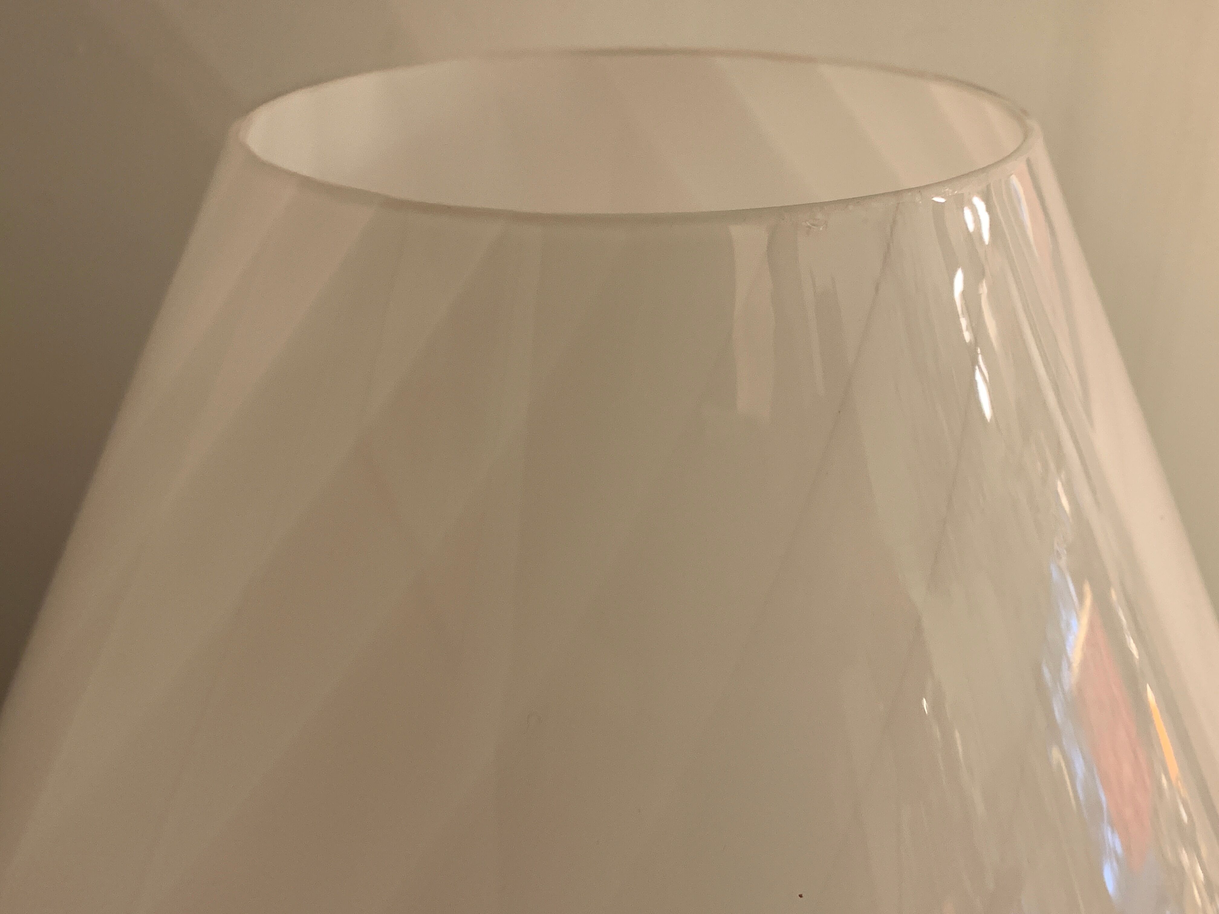 Murano glass mushroom lamp, Swirl by Gino Vistosi, 1970