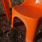 Children's orange table and chair set Progarden Italy