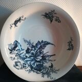Saladier HB et Cie décor pavot bleu marine