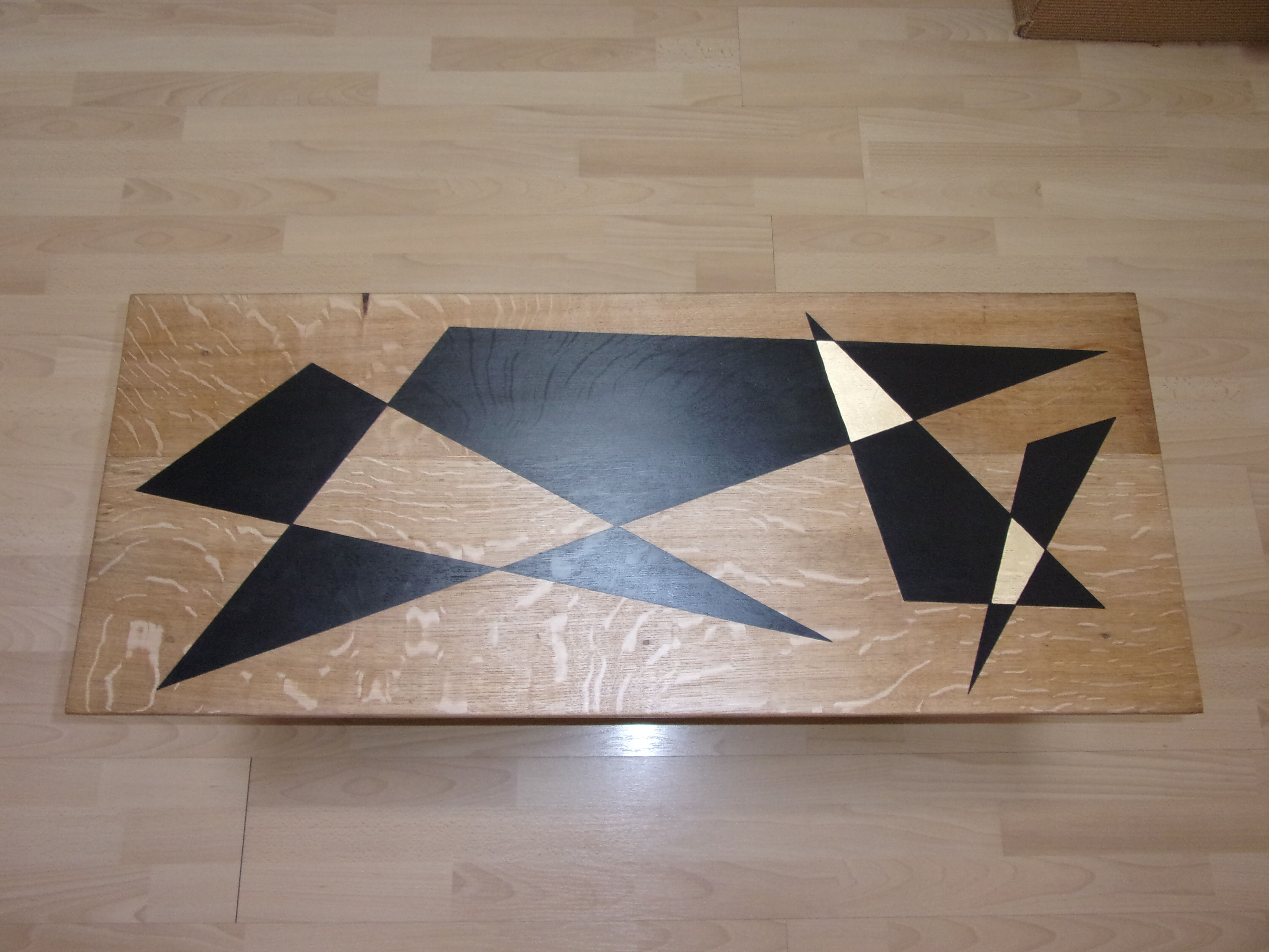 Light solid oak coffee table