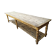 Table de métier drapière sapin décapé 3m