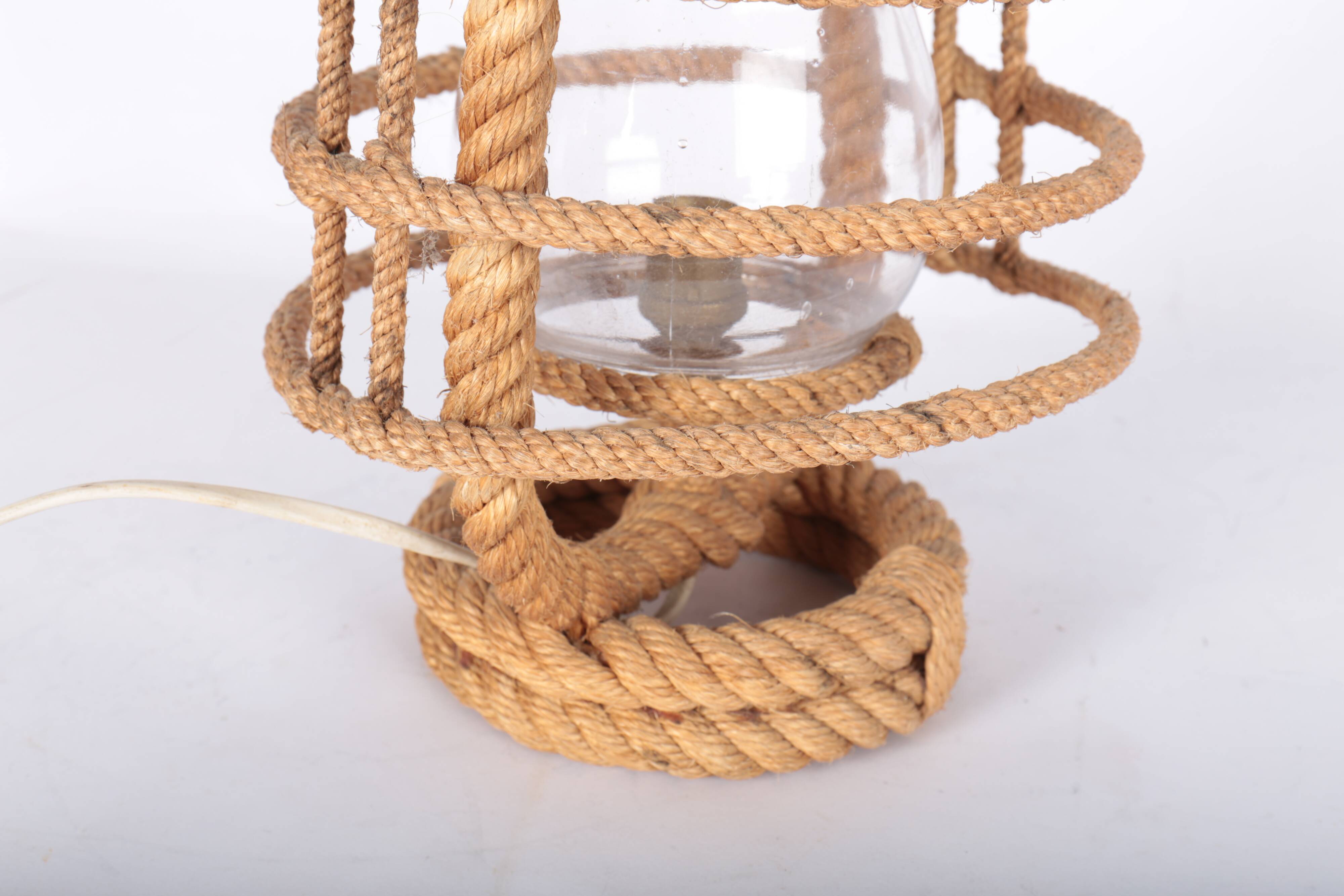 Rope lantern lamp, 50s/60s