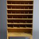 Industrial shelving unit with compartments
